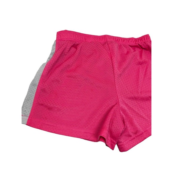 Girls Shorts Mesh Size 14 Justice Pink Grey Sports Gym Bottoms - Picture 3 of 9